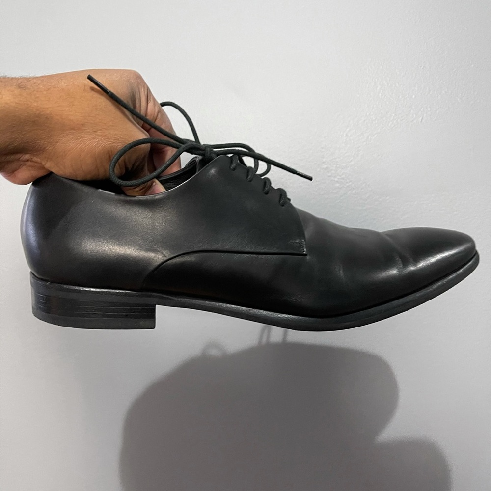 Antonio Maurizi Black leather Dress shoes. Sz 44 - Picture 7 of 11